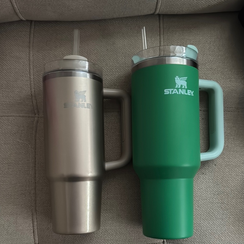 Stanley Gold and Green Tumblers
